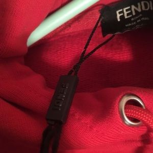 fendi hoodie red